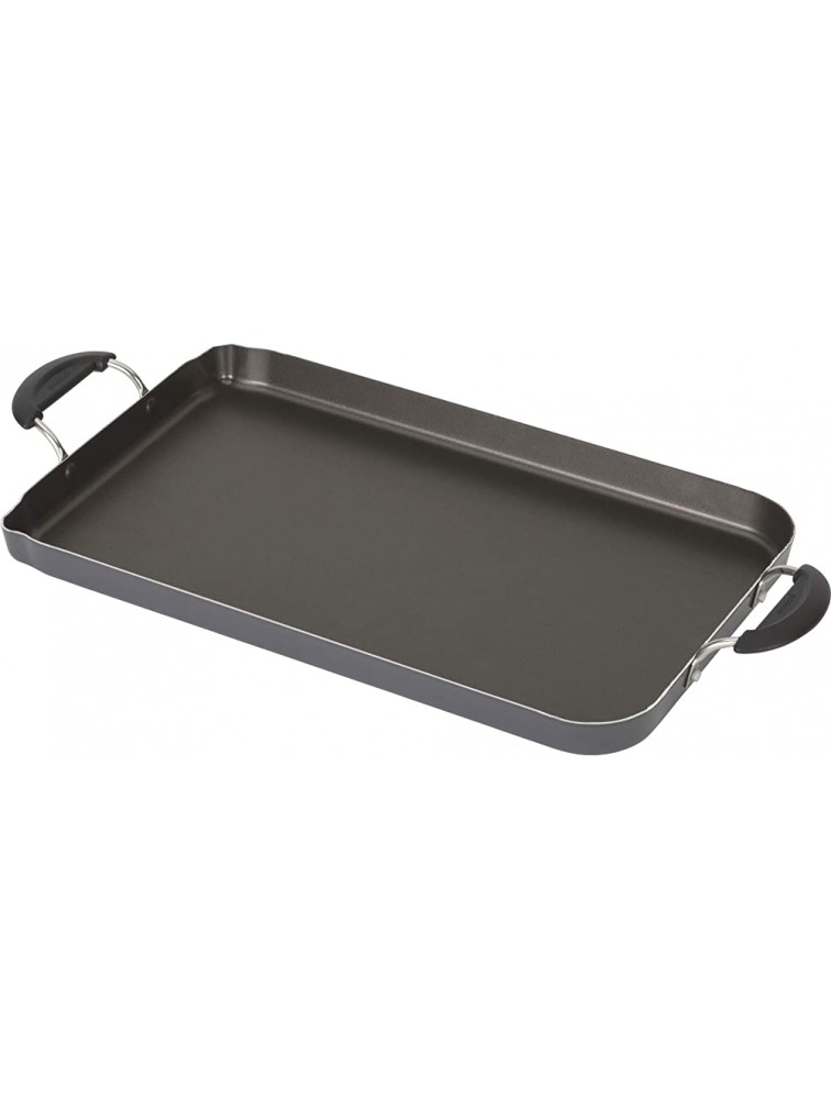Good Cook Everyday Nonstick Double Burner Griddle 18x11 Inches Dark gray - BTG1BOWUT