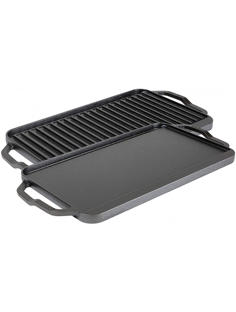 Lodge LCDRG 19.5 x 10 inch Cast Iron Reversible Grill Griddle - BPFZQVWP7