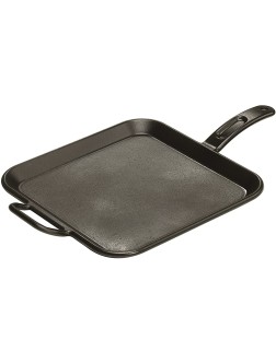 Lodge Pro-Logic 12 Inch Square Cast Iron Griddle. Pre-Seasoned Grill Pan with Dual Handles - BSAVC7R76