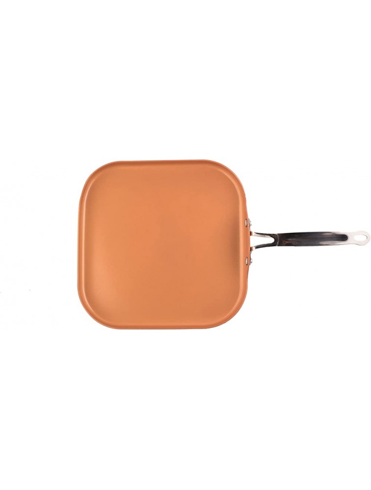 MasterPan Copper tone 11-inch Ceramic Non-stick Griddle pan - BDTYJVCU6