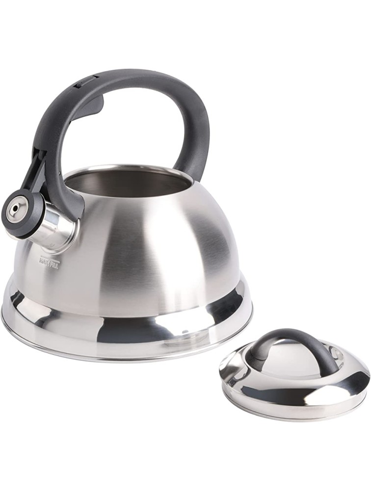 Mr. Coffee Flintshire Stainless Steel Whistling Tea Kettle 1.75-Quart Brushed Satin - BHDNKMXLN