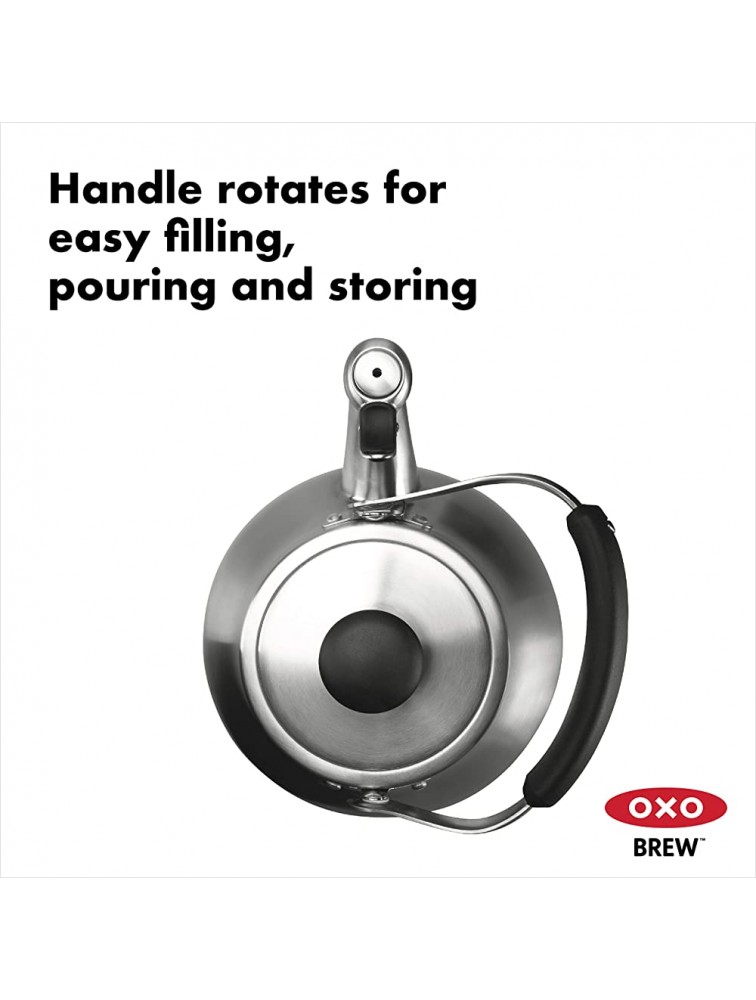 OXO BREW Classic Tea Kettle Brushed Stainless Steel - BRCWD9IW9