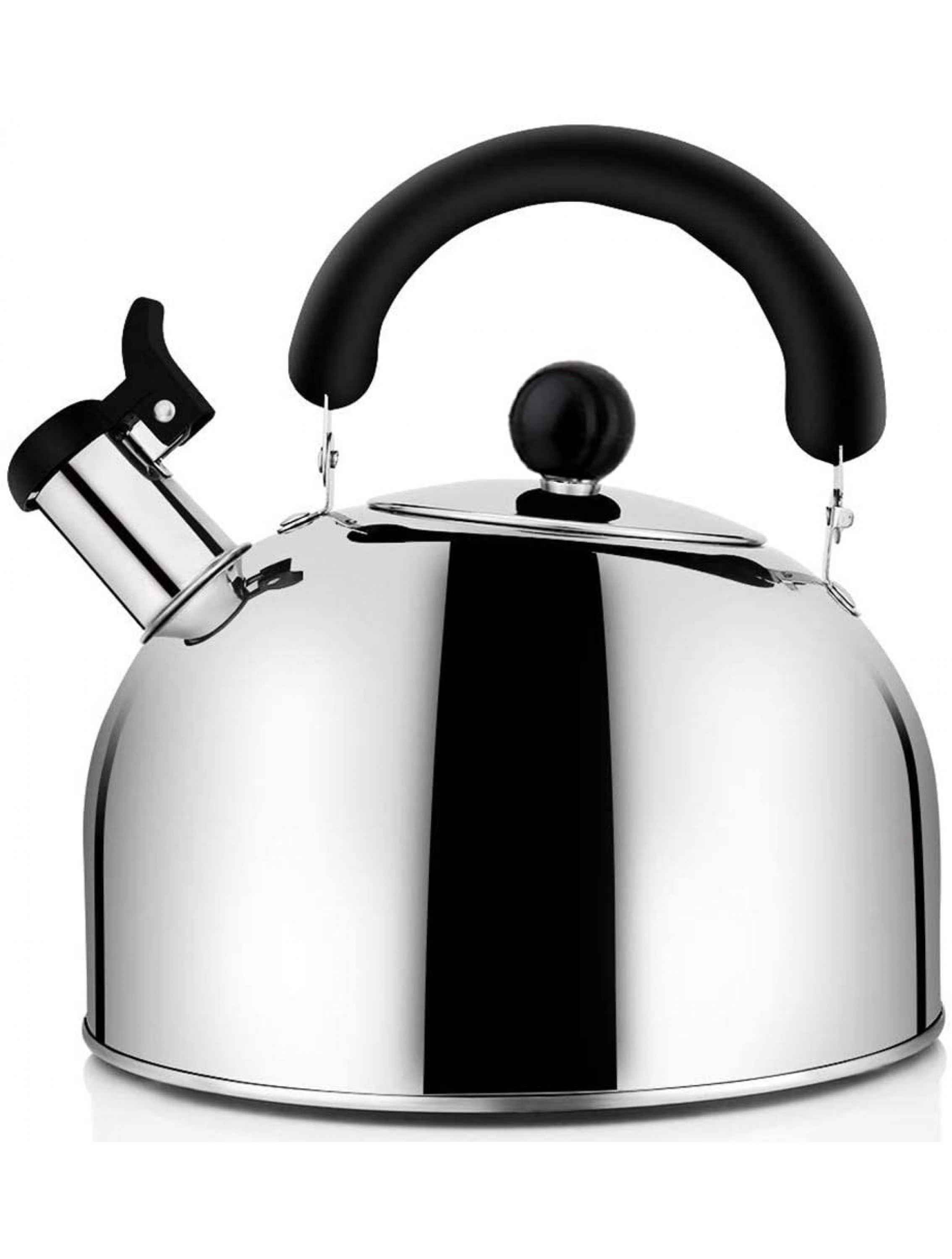 Perezy Tea Kettle Stovetop Whistling Tea Pot Steel Tea Kettles Tea Pots For Stove Top 4.3Qt4-Liter Large Capacity With Capsule Base - BXLXQWY4F