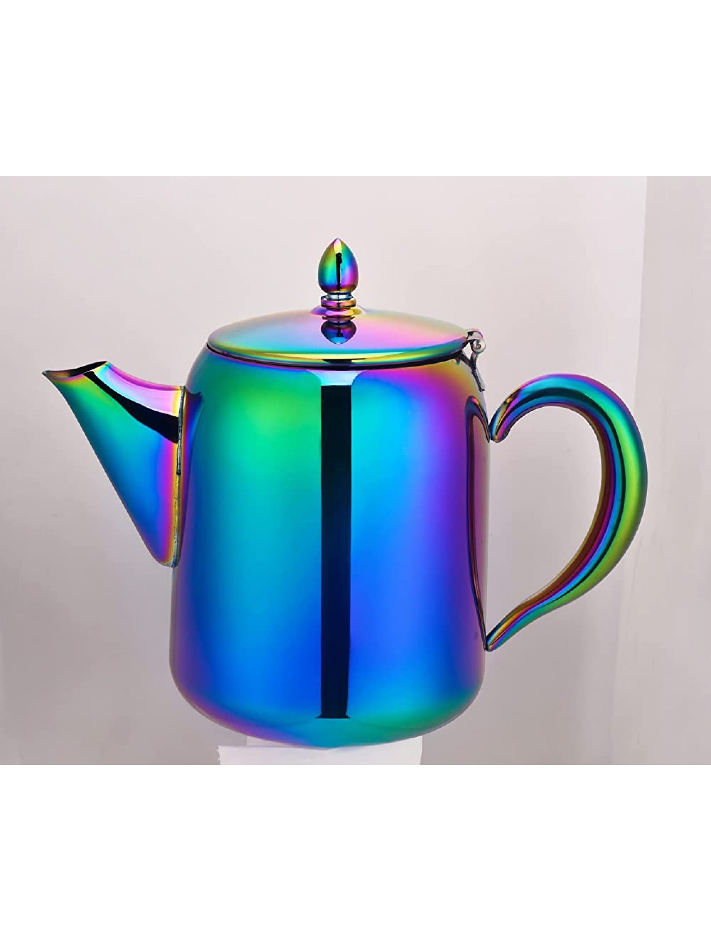 RHJCKMY 1 Quart Stainless Steel Tea Kettle,Tea Pot Rainbow Easy to Clean,British Style,A++++++Quality… - B1BJVORHH