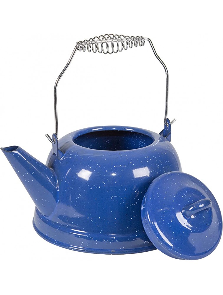Stansport Enamel Tea Kettle 3 Quart Blue 10955 - BE39LK3Q5