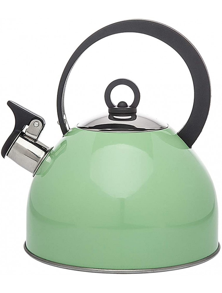 Studio Hot Water Tea Kettle Stainless Steel Tea Pot with Whistle 2.5L Mint - B7BNININQ