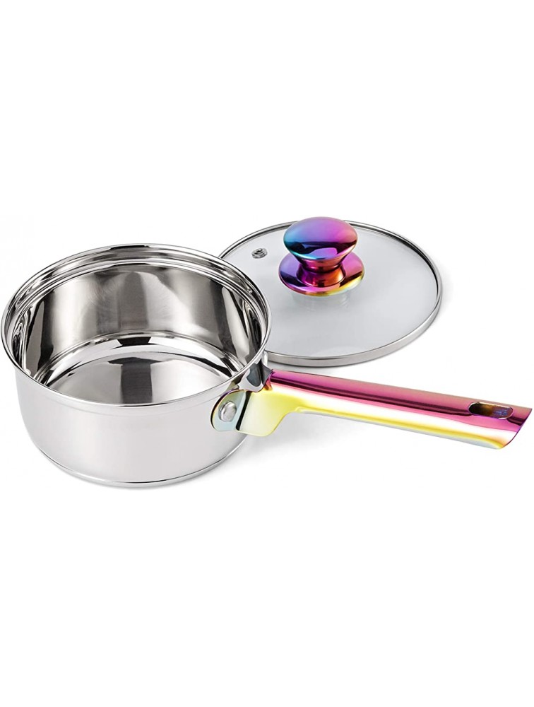 Iridescent Stainless Steel 20-Piece Cookware Set with Kitchen Utensils and Tools Ray Pots and Pans Set Cooking Utensils Set - B6I1CRXIK