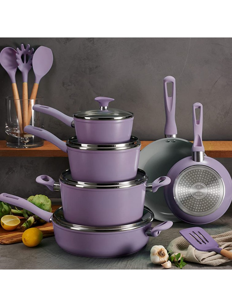 Tramontina Cookware Set 14-Piece Purple 80110 037DS - BJRTCX032
