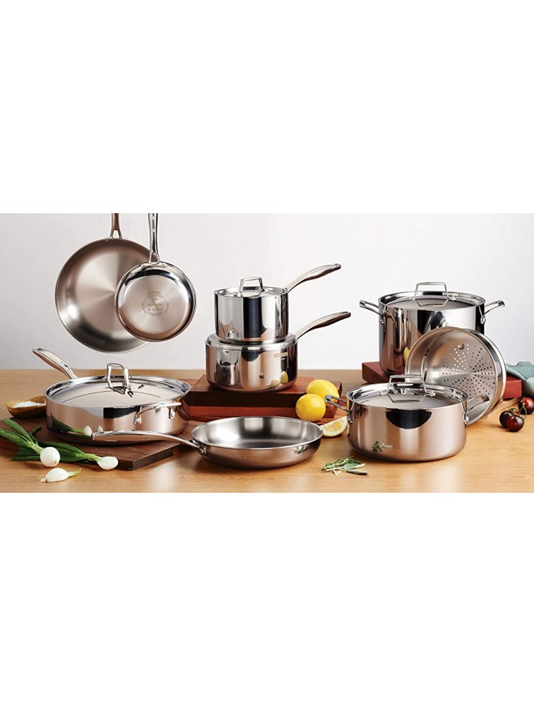 Tramontina Cookware Set Tri-Ply Clad Stainless Steel 14-Piece 80116 045DS - B77Q01TF0